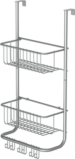 Eisl Duschregal zum Hängen aus Chrom in Silber, 2 Etagen, B/T/H: 30,5 x 16,0 x 61,0 cm - Bild 1