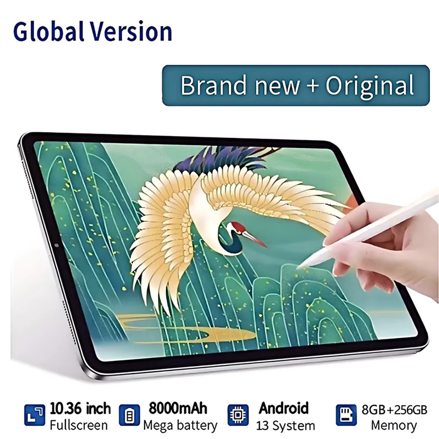 BDF 5G Tablet mit 10,36 Zoll Display, Android 13, 10-Kern Prozessor, 8GB RAM, 256GB ROM, Dual-SIM, WLAN und LTE, Farben: Blau oder Grau - Bild 2
