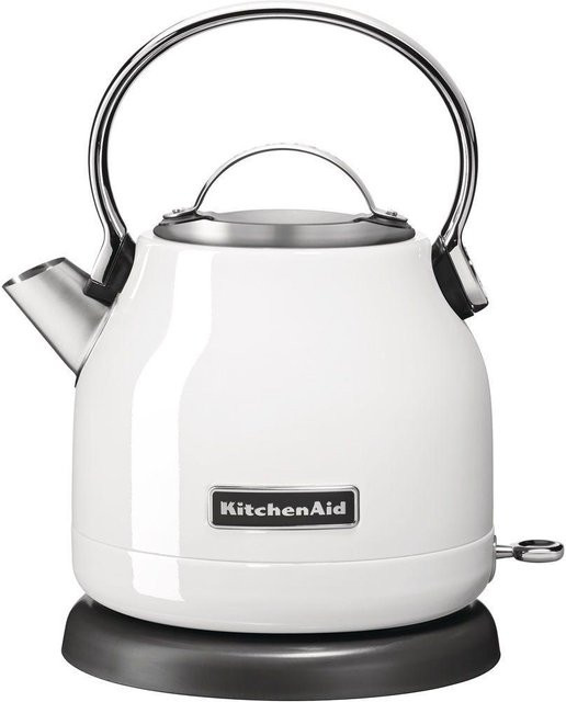 KitchenAid Classic Wasserkocher 5KEK1222EWH in Weiß mit Kalkfilter und Edelstahl-Elementen, 1,25 l - Bild 1