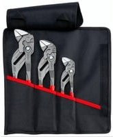 Knipex Zangenschlüssel-Set 00 19 55 S11, 3-teilig, Chrom-Vanadium-Stahl, Schwarz-Rot-Mehrfarbig - Bild 1