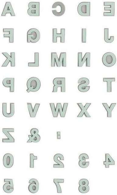 Rico Design Alphabet Buchstaben Zahlen Moosgummistempel Set - Bild 1