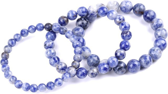 Noter Armband, Sodalith-Steinperlen, blau, Unisex - Bild 1