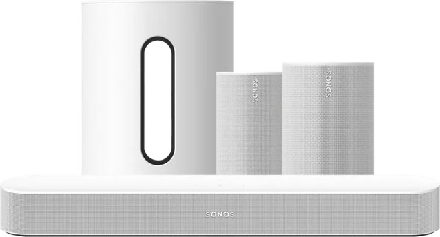 Sonos Heimkino-Set mit Beam Gen 2 und Era 100 SL in Weiß - Bild 1