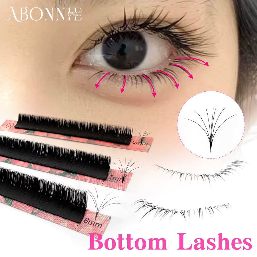Abonnie J Curl Mink Blooming Lash Extension, Matte Black, Wimpernverlängerungen - Bild 3