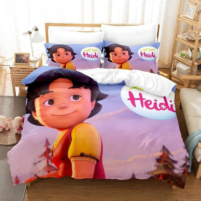 Bettwäsche Set Heidi Anime Design von JMG Household Supplies, Mehrfarbig, B/H: 135 x 200 cm - Bild 1