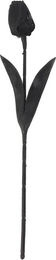 Tooarts Künstliche Tulpen in Schwarz aus Seidentuch und Metall für Hochzeitsdekoration - Bild 1
