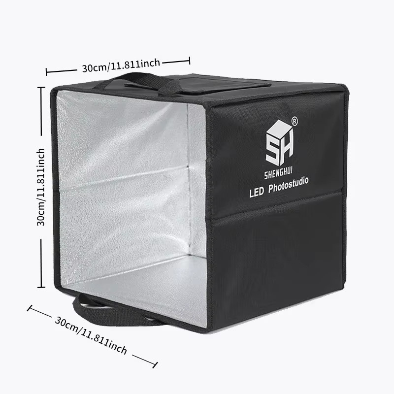 SH Fotografie-Tischlichtbox mit 6 Farbhintergründen und tragbarem Desktop-Fotostudio für Soft-Shooting - Bild 4