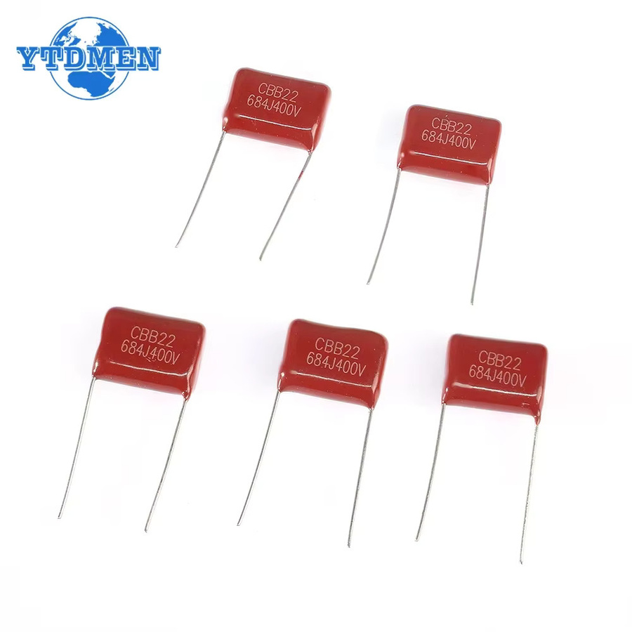 YTDMEN CBB Kondensator Set 400V Polypropylen Film Kondensatoren 50er Los in Rot - Bild 2