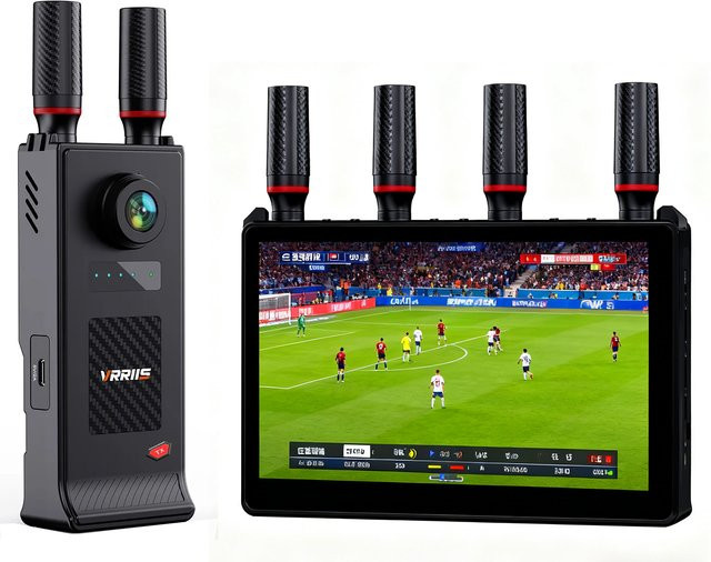 vrriis Wireless HDMI Video Sender und Empfänger Extender Schwarz mit 400 m Reichweite für DSLR Kamera, Laptop und TV Monitor - Bild 1