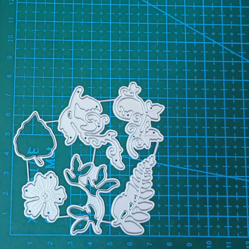 Metall-Stanzformen mit Blättern für Scrapbooking, Basteln und DIY-Projekte - Bild 2