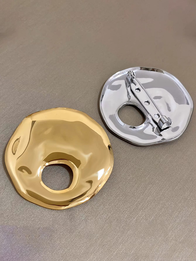 Brosche, geometrisch, Metall, Damen - Bild 2