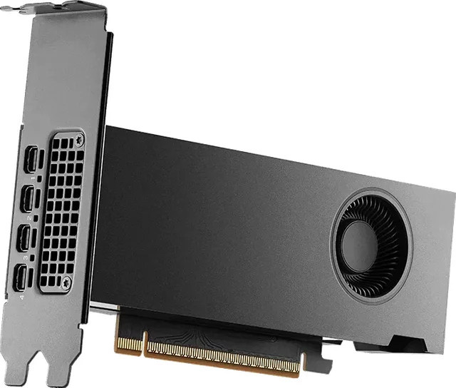 HP NVIDIA RTX PRO 2000 Blackwell Grafikkarte, 16 GB GDDR7, Schwarz, PCIe, 4x miniDP (B5CH7AA) - Bild 1