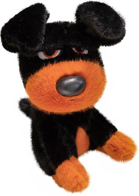 Yiran toy Hund Plüschtier, Braun Schwarz, 30cm, ab 14 Jahre - Bild 1