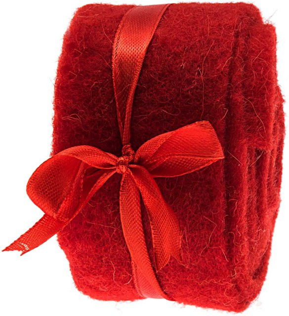 idee. Creativmarkt Dekoband aus Filz in Rot, Breite: 5 cm, Länge: 200 cm - Bild 1