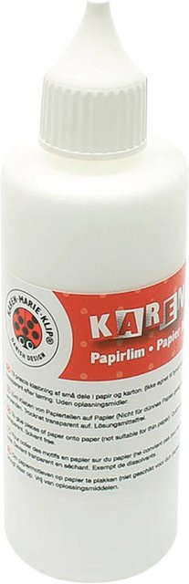 Karen Marie Papierkleber in Weiß als Flüssigkleber für Bastelarbeiten - Bild 1