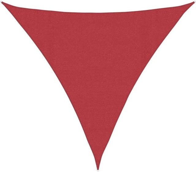 Furnicato Sonnensegel dreieckig aus HDPE in Rot, B x B x B: 4,5 x 4,5 x 5 m - Bild 1