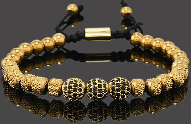 Rui Di Armband, Edelstahl, Schwarz, Zirkonia, Herren - Bild 1