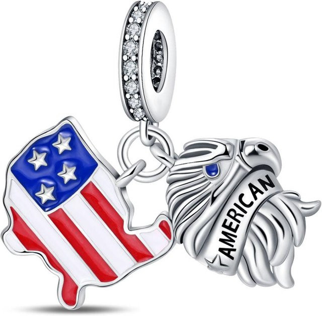 Charm-Perlenkomponenten Adler, Kupfer, gray, Damen - Bild 1