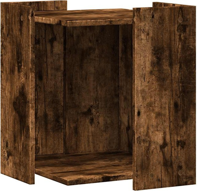 Katzenklo Yiwydaa aus Holz in Geräucherte Eiche, B/T/H: 42 x 42 x 51 cm - Bild 1