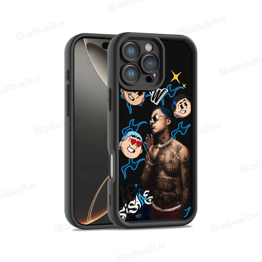 B-Blessd Singer Soft Cover Handyhülle für iPhone 16 15 14 13 12 11 Pro Max Pro Plus in Multicolour - Bild 7