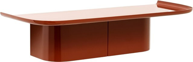 HAY Korpus Regal Garderobe M Wandmontiert aus Metall in Rot und Braun - Bild 1