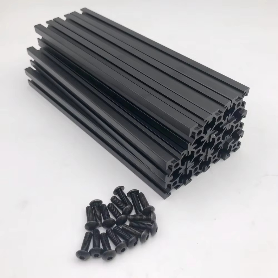 Funssor Rook MK2 Extrusionsrahmen-Set in Schwarz mit eloxierten Blindverbindungen - Bild 2