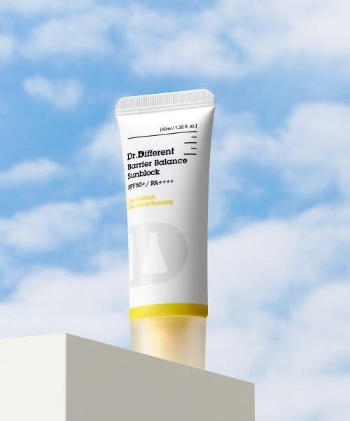 Dr.different Barrier Balance Sunblock, LSF 50+, 40 ml, mit Zinkoxid und Vitamin E - Bild 1