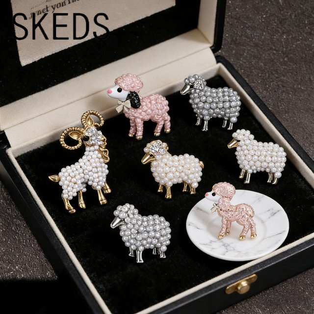 SKEDS Schaf-Brosche, Tier-Anstecknadel, Unisex - Bild 1