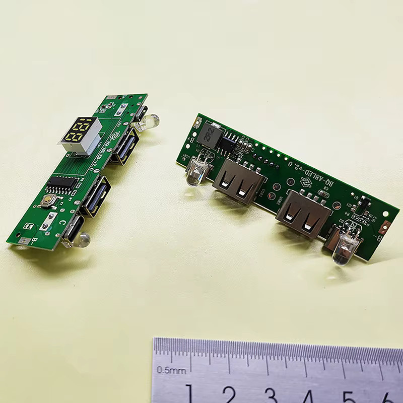 Digitales Display Powerbank Schaltungsstreifenmodul A8188 mit Type-C und Micro-USB, 5 V 2 A, Grün - Bild 2