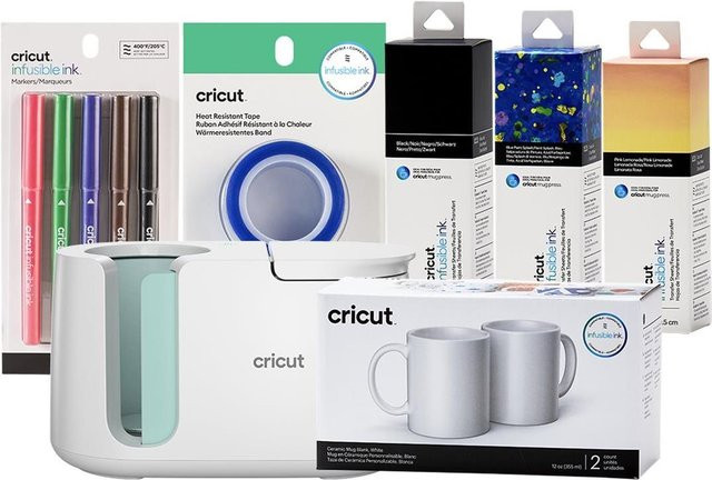 Cricut Mug Press Starter Bundle Gestaltungsset in Weiß - Bild 2
