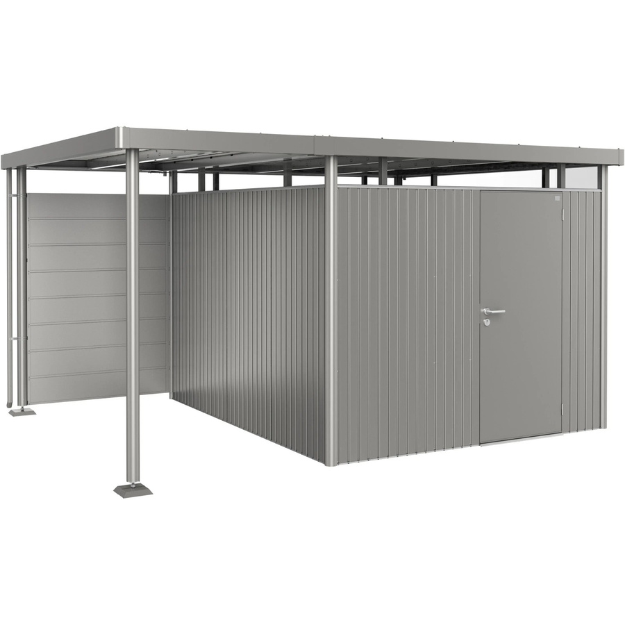 Biohort Rückwand für Seitendach S passend für HighLine H2-H5 in Quarzgrau-Metallic - Bild 1