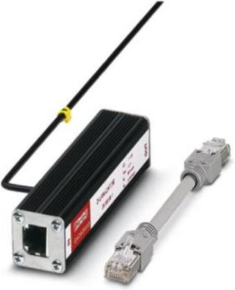 Phoenix Contact 2858991 D-LAN-CAT.5E Überspannungsschutz-Zwischenstecker für Netzwerk RJ45 in Schwarz - Bild 1