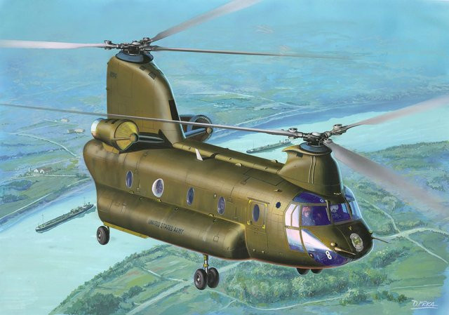 Revell Model Set CH-47D Chinook, Fahrzeuge, Kunststoff, Grau - Bild 1