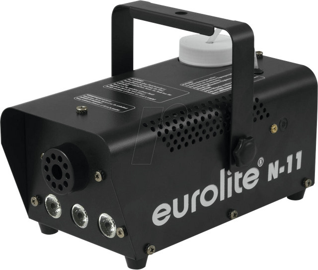 Eurolite Nebelmaschine N-11 LED HYBRID BL in Blau und Schwarz mit Lichteffekt, Kabelfernbedienung und Befestigungsbügel - Bild 1