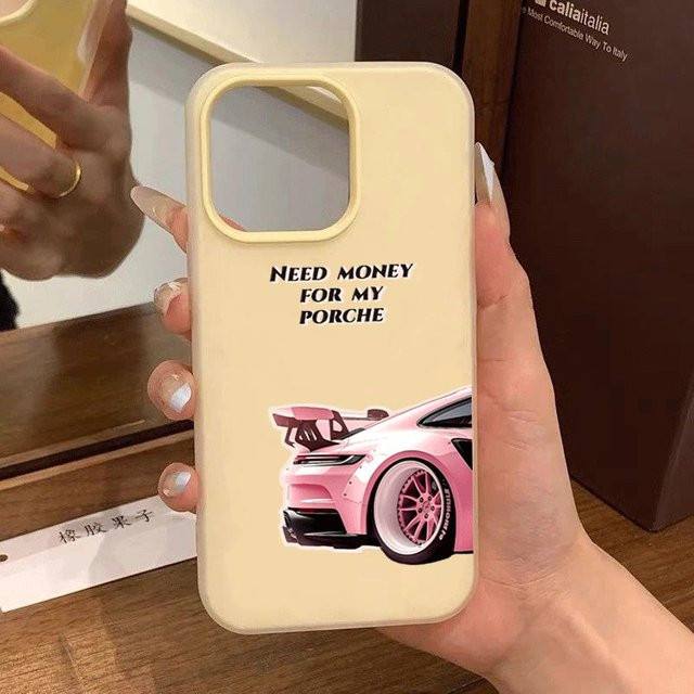 Handyhülle mit pinkem Sportwagen Design für Samsung Galaxy S26 S25 S24 S23 S22 Ultra Plus FE und weitere Modelle - Bild 1