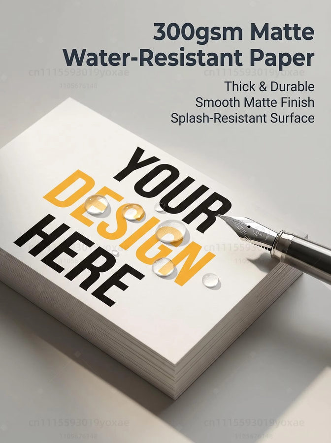 Individuelle Visitenkarten mit beidseitigem Druck auf mattem, wasserbeständigem Papier, 300 g/m², B/H: 90 x 54 mm - Bild 3