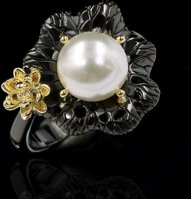YIRAN Barockperlenring, Blumenform, Unisex - Bild 1