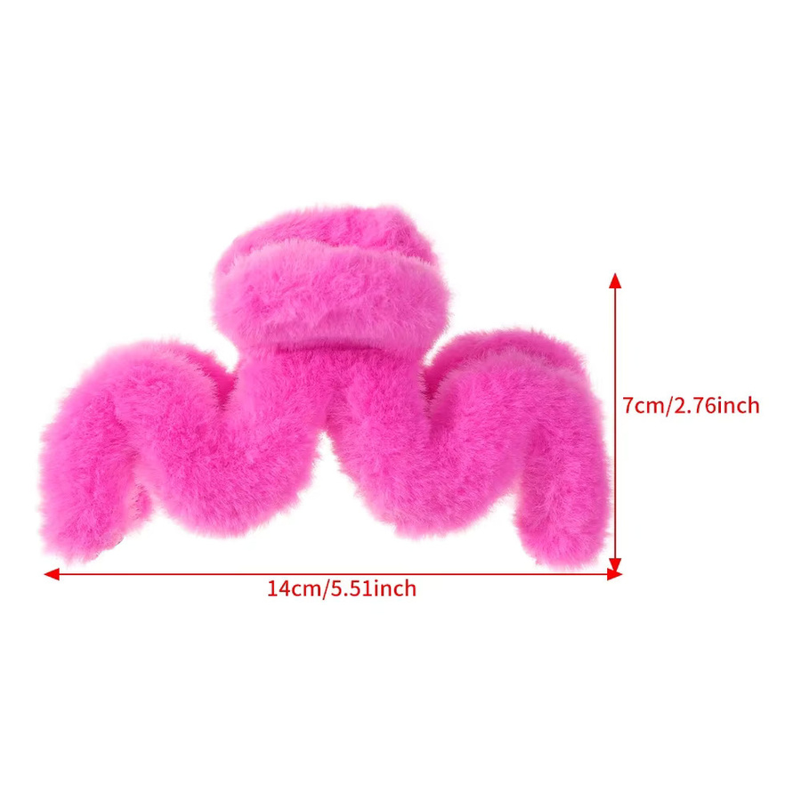 Haar Clip Krabbe Plüsch, 14 cm, Damen - Bild 2