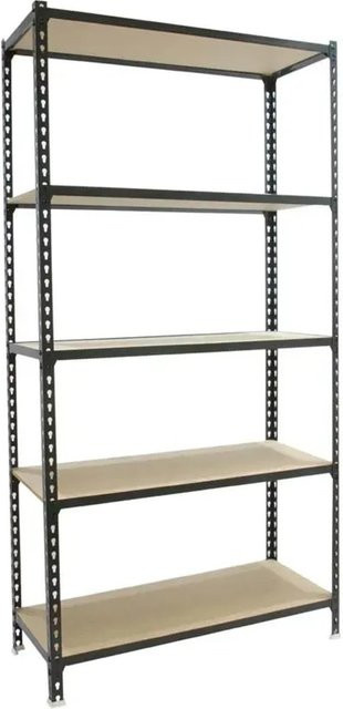 PROREGAL Schwerlastregal Muli in Anthrazit mit 5 verstellbaren Fachböden, H x B x T: 180 x 90 x 40 cm - Bild 1