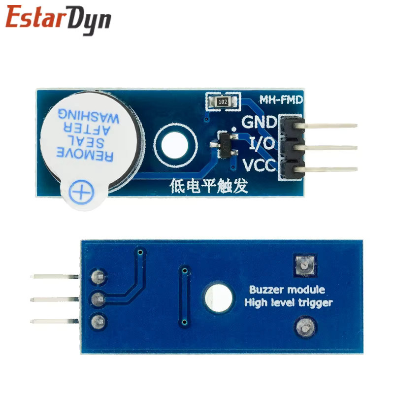 Estardyn Aktiv- und Passiv-Buzzer-Modul mit Niedrigpegel-Ausgang in Blau - Bild 2
