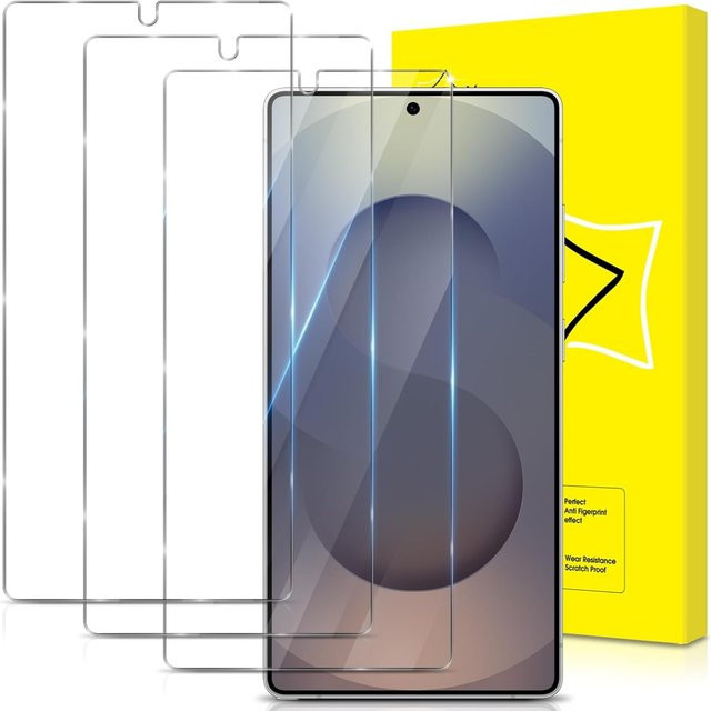 3-teiliges Displayschutzfolien-Set aus gehärtetem Glas für Samsung Galaxy S25 Ultra, transparent, HD-Vollabdeckung mit 9H-Härte - Bild 1