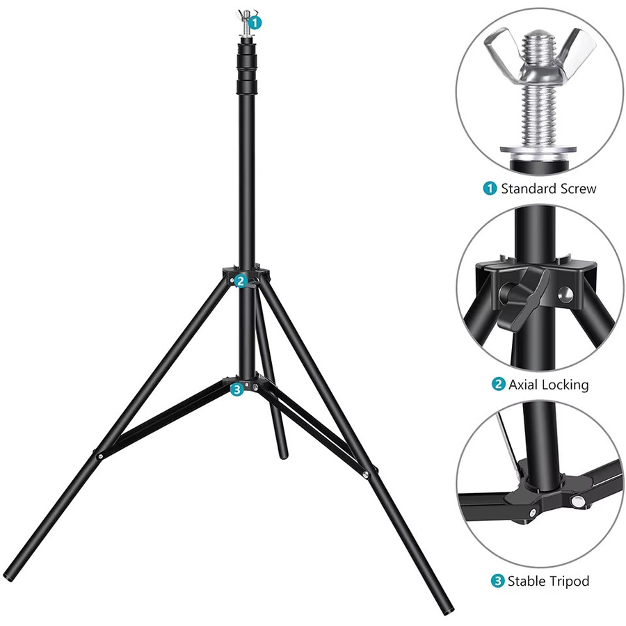 BTFOOR Fotostudio Hintergrund Support System mit Chromakey Green Screen und Rahmen in Grün und Schwarz - Bild 2