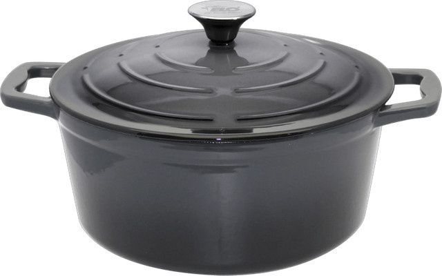 ELO Bräter aus emailliertem Gusseisen, grau, Durchmesser: 26 cm, Volumen: 4,5 l - Bild 1