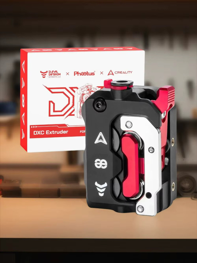 Phaetus DXC Extruder Dual-Drive Spiralgetriebe Extrusionsmechanismus Kit in Schwarz für Creality K1 K1C K1 Max 3D-Drucker-Upgrade - Bild 4