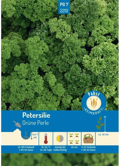 Pabst Petersilie Gekraust Saatgut Grüne Perle Treibfähig - Bild 1