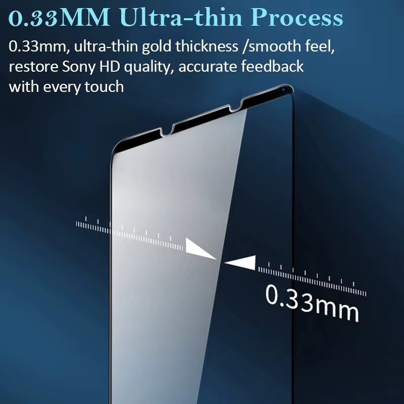 Sony Xperia 1 5 10 Displayschutzfolie aus gehärtetem Glas, transparent - Bild 2