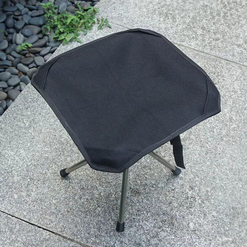 WESTTUNE Tragbarer Klapphocker aus Edelstahl in Schwarz - Bild 5