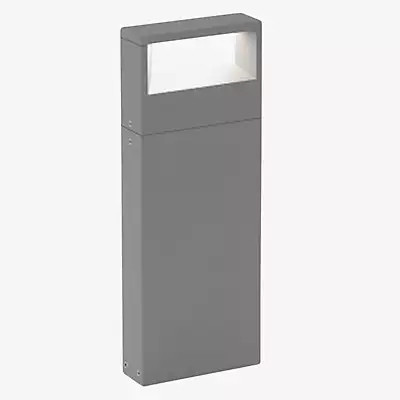 Delta Light Walker LED Sockelleuchte in Aluminiumgrau