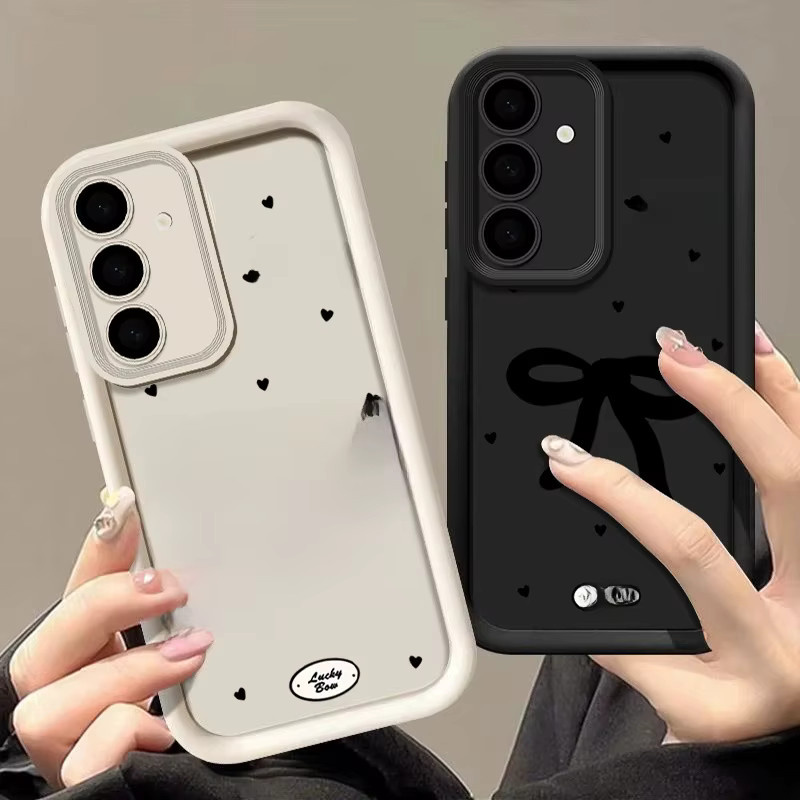 Schwarzes Softcase mit Schleifen-Design für Samsung Galaxy S26 S25 S24 S23 Ultra Plus FE A56 A55 A54 A37 A36 A27 A18 A17 A16 A15 Handyhülle - Bild 4