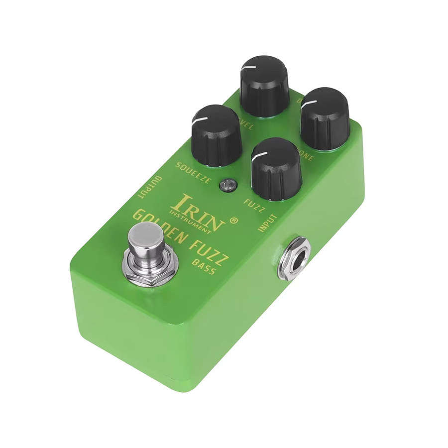 IRIN RS-20 Golden Fuzz Bassgitarren-Effektpedal in Gold und Grün mit True Bypass für E-Gitarren - Bild 2